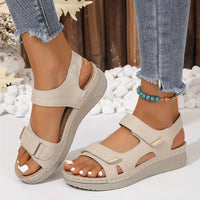Kara | Orthopädisch Verstellbar Sandalen – Beige
