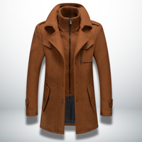 Felix | Herren Smart-Casual Knopf Mantel – Camel