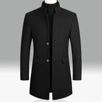 Lanasy | Eleganter Herren Wintermantel – Schwarz