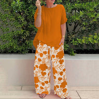 ELVAN - LÄSSIGE ZWEITEILIGE SET – Orange