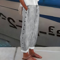 Dagny | Leichte Leinenhose – Schwarz