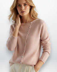 Leichter dünner Pullover für Damen – Rosa