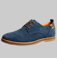 Fin | Herren Lässige Wildleder Schnürschuhe – Blau