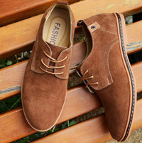 Fin | Herren Lässige Wildleder Schnürschuhe – Braun