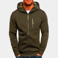 Franz | Herren Weicher Kapuzen Hoodie – Olivgrün