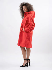Franziska | Damen Wasserabweisende Windbreaker Regenjacke – Orange