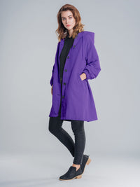 Franziska | Damen Wasserabweisende Windbreaker Regenjacke – Lila