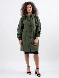 Franziska | Damen Wasserabweisende Windbreaker Regenjacke – Grün