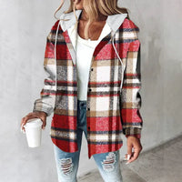 Franziska | Damen Bequeme Warme Outdoor Jacke – Rot