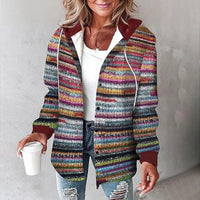 Franziska | Damen Bequeme Warme Outdoor Jacke – Mehrfarbig