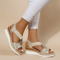 Myla | Elegante Plateausandale für Damen – Gold (Fast ausverkauft)