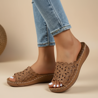 Delilah | Ergonomische Sandale mit weichem Fußbett – Braun