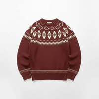 Ezra | Vintage Isländischer Pullover – Rot