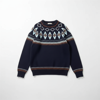 Ezra | Vintage Isländischer Pullover – Marine
