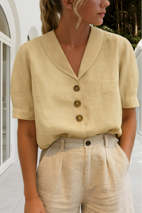 Frida | Trendiges lässiges T-Shirt – Beige
