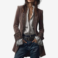 Frieda | Damen Anspruchsvoller Reißverschluss Blazer – Rosa