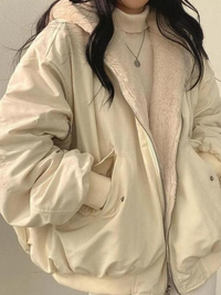 Gemütliche Damenjacke | Warme – Beige