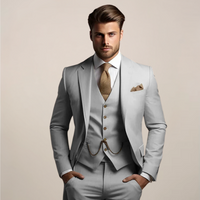 Georg | Herren Dreiteiler Anzug festlich – Grau