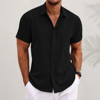 Giuseppe | Herren festes klassisches Hemd – Schwarz