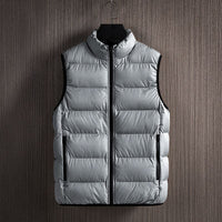 Herren Stepp Weste | Warm – Grau