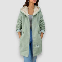 Loretta | Fleece-gefütterte Jacke – Grün