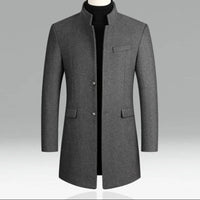 Lanasy | Eleganter Herren Wintermantel – Grau