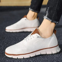 Dominik | Herren Orthopädische Slip On Wandel Schuhe – Weiß