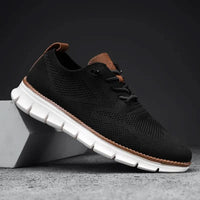 Dominik | Herren Orthopädische Slip On Wandel Schuhe – Schwarz