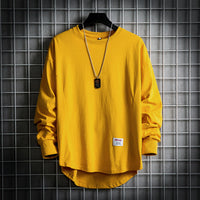 GUIDO - LANGARMLIGER PULLOVER – Gelb