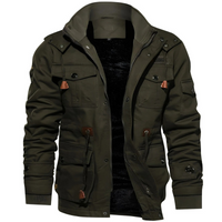 Herren funktionale Militärjacke | Wasserdicht – Oliv