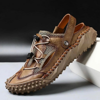 Herren gepolsterte sportliche Sandalen | Sommer – Khaki