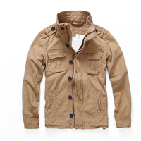 Herren klassische Militärjacke | Übergang – Khaki