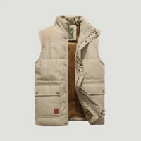 Herren klassischer Bodywarmer | Warmer – Khaki