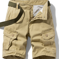 Herren kurze Hosen mit mehreren Taschen | Cargo – Khaki