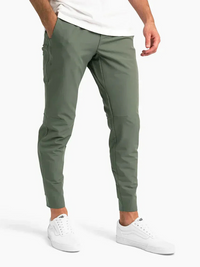 Herren lässige elegante Hose | Leicht – Salbei