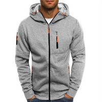 Herren lässiger Kapuzenpullover | Kapuzen – Hellgrau