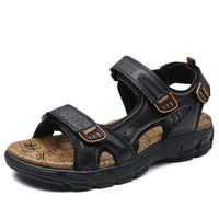 Maximilian | Herren Orthopädische Comfortable Sandals Klettverschluss EVA-Sohle – Schwarz