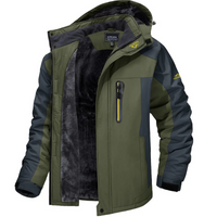 Herren stylische Outdoorjacke | Wasserdichte – Grün