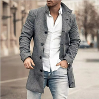 Herren stylischer mittellanger Mantel | Kurzer – Variante 1