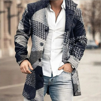 Herren stylischer mittellanger Mantel | Kurzer – Variante 4