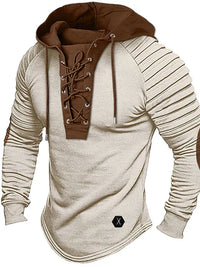 Pullover Herren Mit Kapuze | Schnürung Streetwear Stil – Weiß