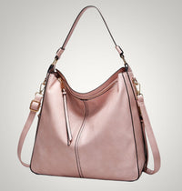 Allison | Damen Schicker Vielseitiger Leder Tasche – Rosa