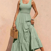 Rakel | Langes Maxikleid – Grün