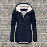 Luisa | Damen Gefütterter Wasserdichter Kapuzen Winter Parka – Blau
