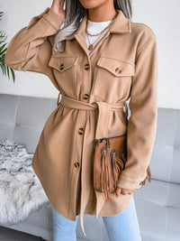 Alva | Muheloser und Eleganter Mantel mit Knöpfen und Gürtel für Damen – Stilvoller Komfort – Style 3