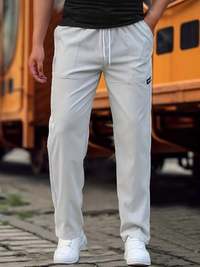 Klaus | Herren Lässige Sportliche Hose – Hellgrau