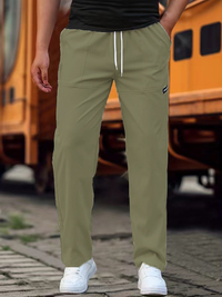 Klaus | Herren Lässige Sportliche Hose – Khaki