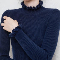 EMILIA – Herbstpullover aus weichem Stoff – Auburn