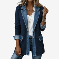 Kerensa - Soft-Touch-Übergangsjacke – Dunkelblau