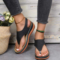 Lina Sandalen - Die besten modischen Damen-Sandalen aus Leder – Schwarz